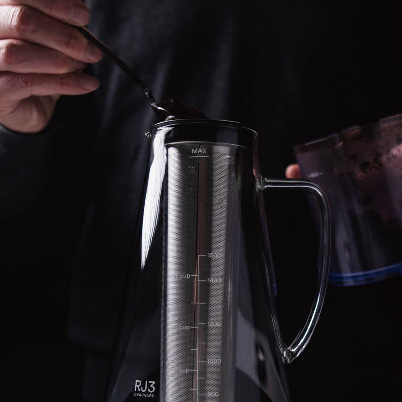 OVALWARE RJ3 Cold Brew Iced Coffee Maker Tea Infuser Carafe