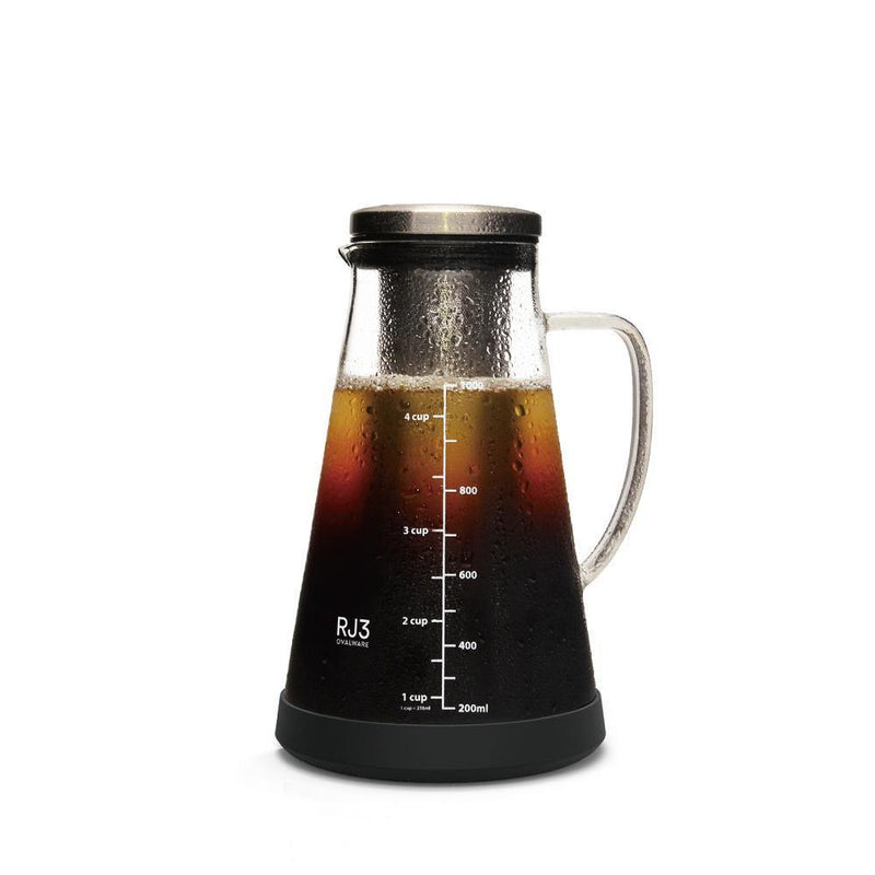 Airtight Cold Brew Iced Coffee Maker and Tea Infuser with Spout
