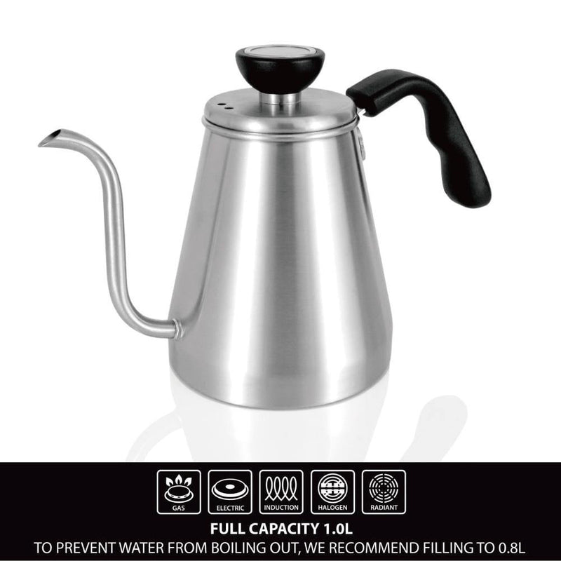 Fellow Stagg Kettle with Thermometer Gooseneck Stovetop 1L Black